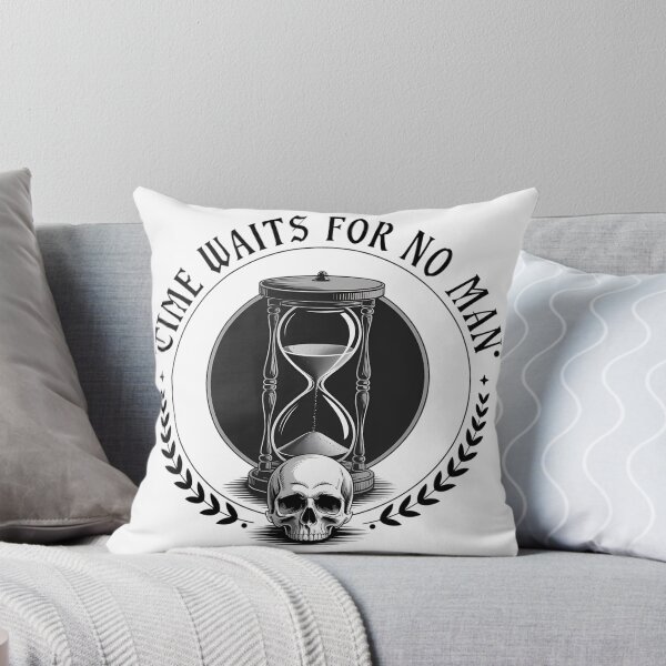 Item preview, Time Waits For No Man Skull designed and sold by Charlietule.