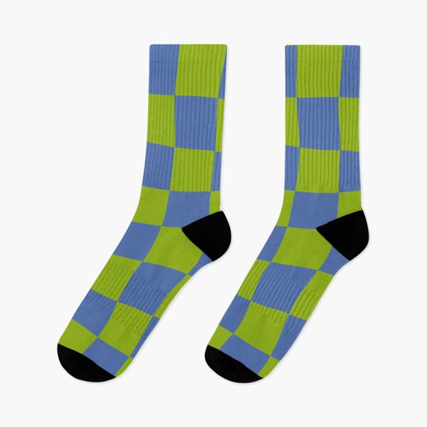 Item preview, Bubble Trouble Checks – Green & Blue designed and sold by StelinaBik.