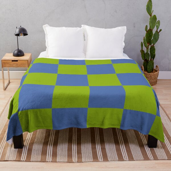 Item preview, Bubble Trouble Checks – Green & Blue designed and sold by StelinaBik.
