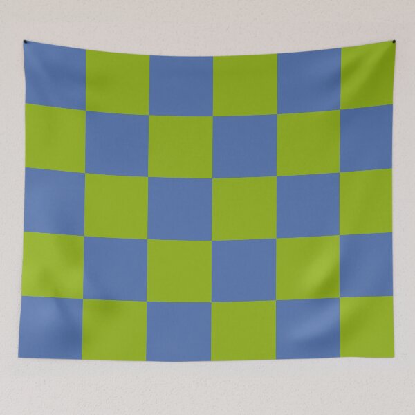 Item preview, Bubble Trouble Checks – Green & Blue designed and sold by StelinaBik.