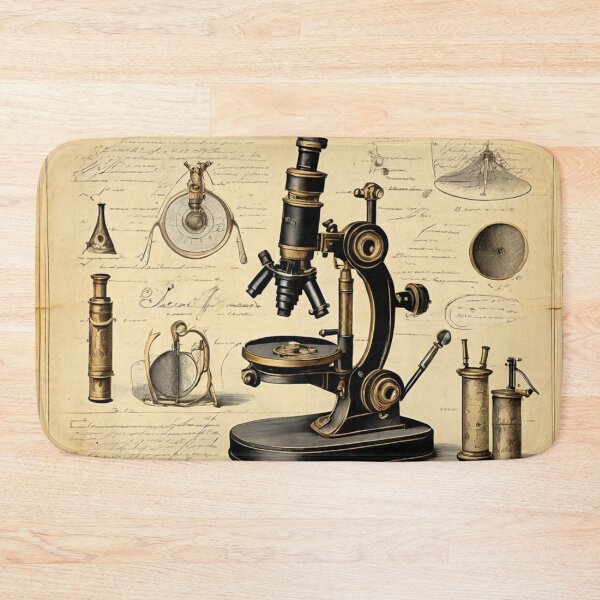 Item preview, Antique Microscope Illustration – Vintage Scientific Study designed and sold by Antik by Schulz.