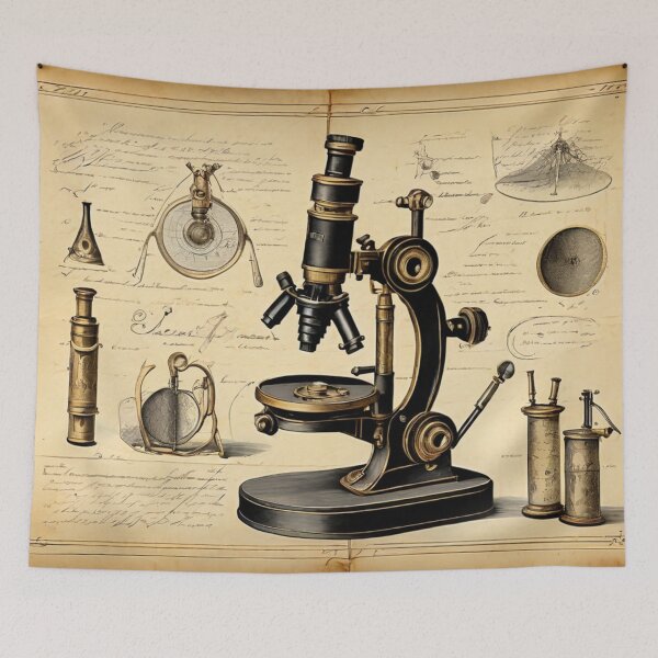 Item preview, Antique Microscope Illustration – Vintage Scientific Study designed and sold by Antik by Schulz.