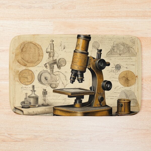 Item preview, Antique Microscope Illustration – Vintage Scientific Study designed and sold by Antik by Schulz.