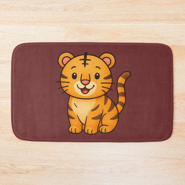 Item preview, The King of the Korean Forest – Cute Cartoon Tiger designed and sold by mycreastyle.