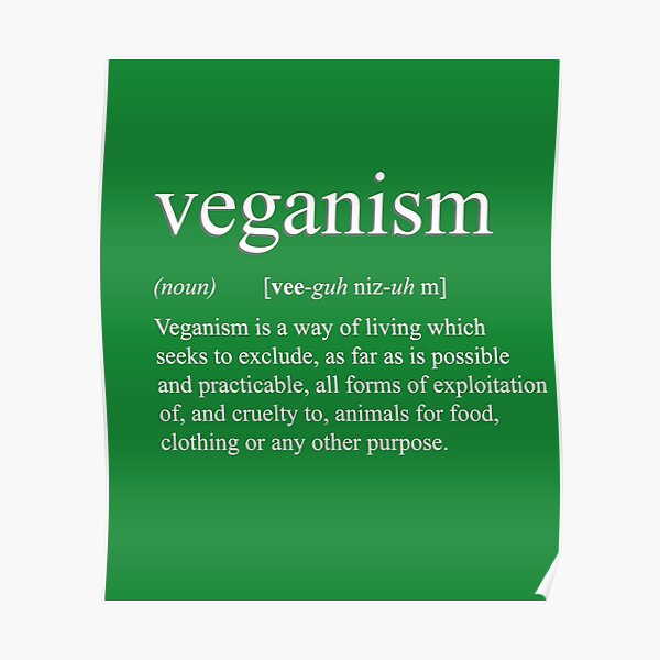 Definition of Veganism Poster