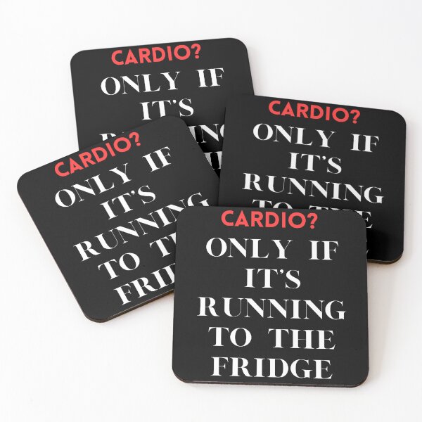 Item preview, Kinda Fit Sorta Fat - Cardio? Only If It’s Running to the Fridge designed and sold by WonderMix.