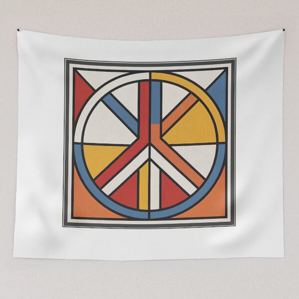 Item preview, Geometric Peace Sign: Modern Abstract Art designed and sold by asliberry.