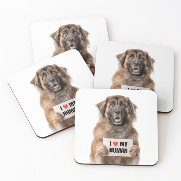 Item preview, Cute Leonberger dog with Signboard I love my Human  designed and sold by LazyOwlStore.