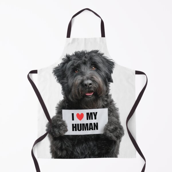 Item preview, Cute Bouvier des Flandres dog with Signboard I love my Human  designed and sold by LazyOwlStore.