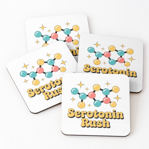 Item preview, Playful Science Graphic with Serotonin Molecule designed and sold by SplashTastic.