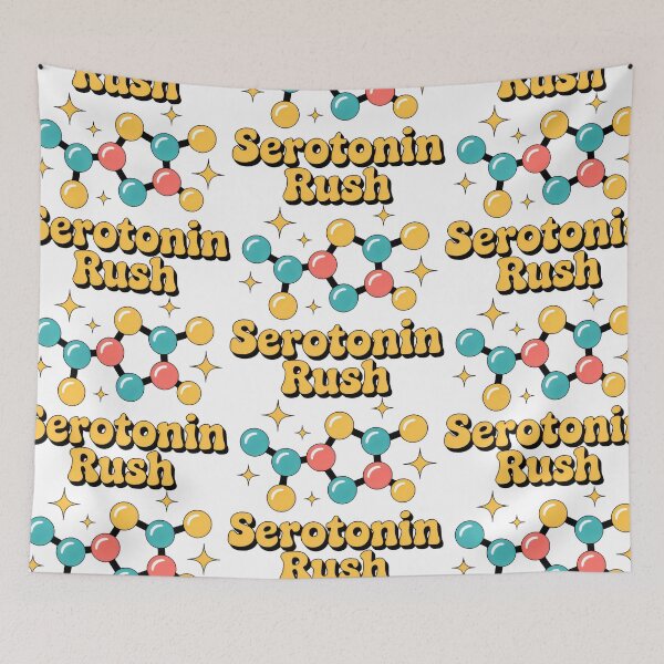 Item preview, Playful Science Graphic with Serotonin Molecule designed and sold by SplashTastic.