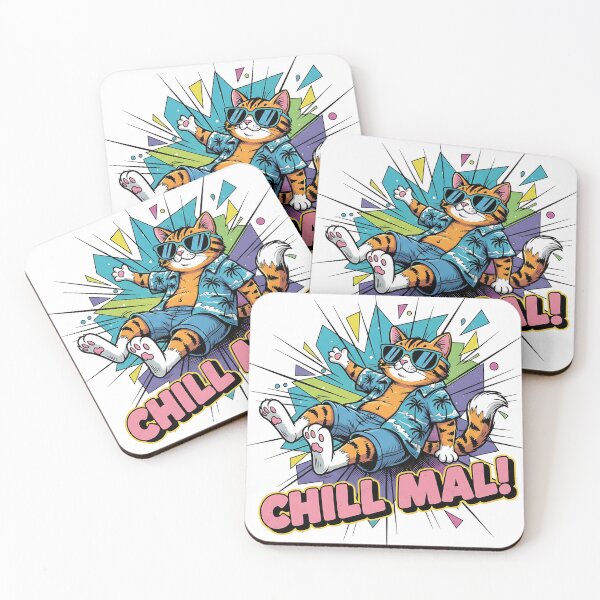 Item preview, Chill out! – Funny relaxing cat in comic style designed and sold by nkhookysun.
