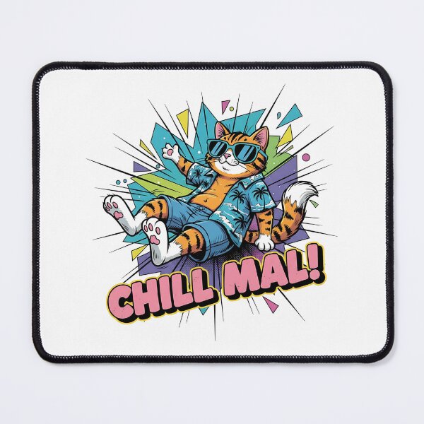 Item preview, Chill out! – Funny relaxing cat in comic style designed and sold by nkhookysun.