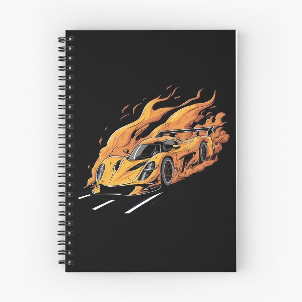 Item preview, Car Racing Illustration – Fast Sports Car with Fire Speed Design designed and sold by shaswag.