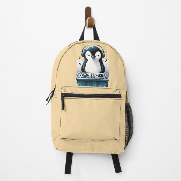 Item preview, DJ Penguin: Beats and Feathers designed and sold by MoxisWatercolor.