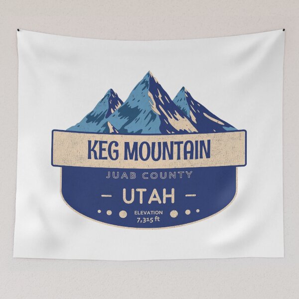 Item preview, Keg Mountain, Juab County, Utah, Mountain Design designed and sold by Wanderful-roads.