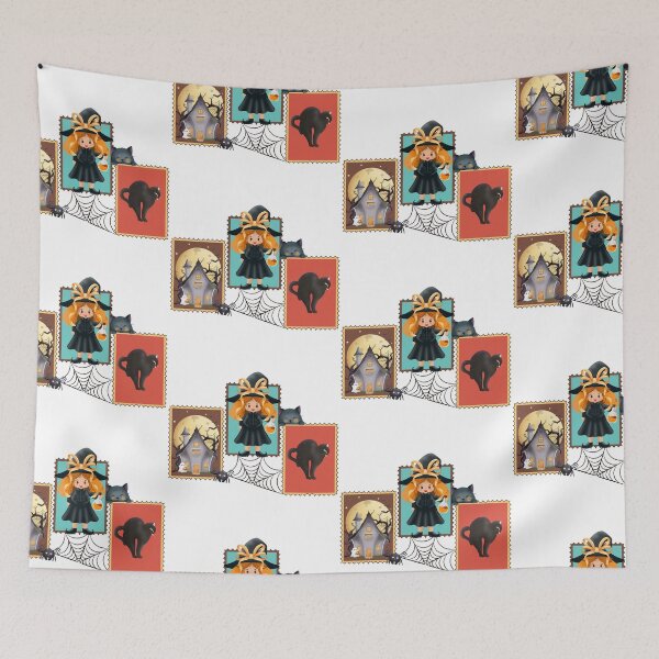 Item preview, Witch in the Haunted House Halloween designed and sold by poonzapoon.