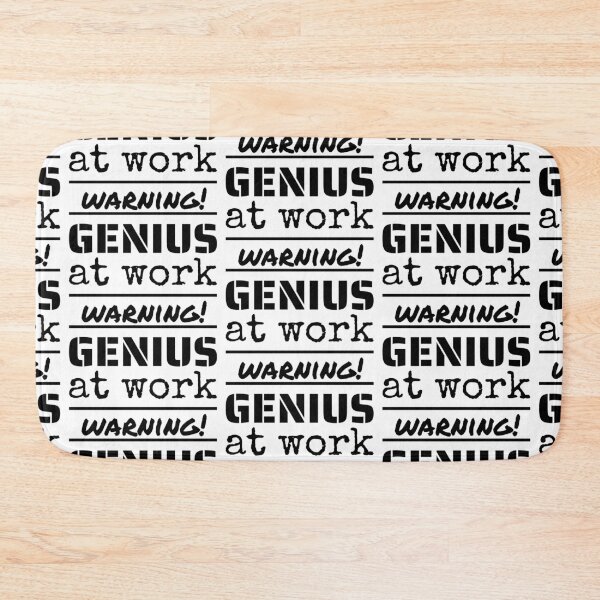 Item preview, WARNING! Genius at work designed and sold by missnisa.