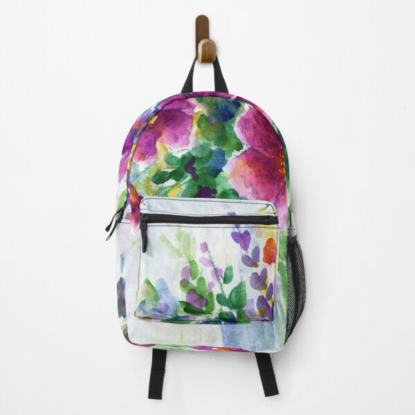 Item preview, Original Art Pink and Purple Flowers designed and sold by PagesinaJournal.