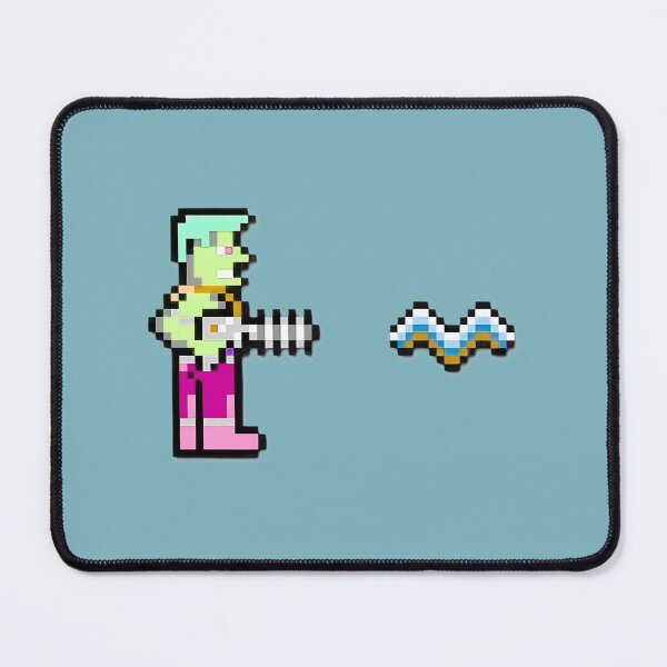 Item preview, Retro Pixelated Hero Gun Fan Art | Limited Edition designed and sold by TerryBell.