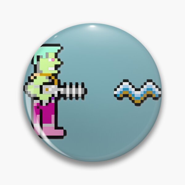 Item preview, Retro Pixelated Hero Gun Fan Art | Limited Edition designed and sold by TerryBell.