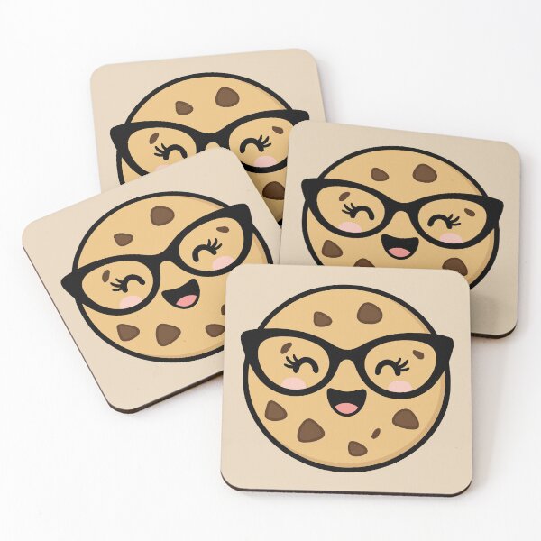 Item preview, Clever Cookie – Geeky Kawaii Chocolate Chip Cookie - Beige designed and sold by Clever Cookie.