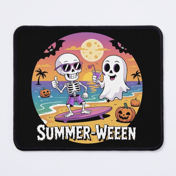 Item preview, Summerween Skeleton Ghost Beach Halloween Fun designed and sold by Goodthreadz.