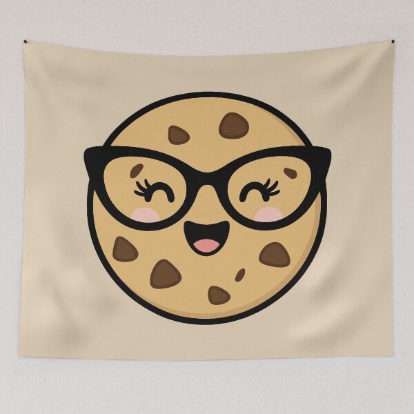 Item preview, Clever Cookie – Geeky Kawaii Chocolate Chip Cookie - Beige designed and sold by Clever Cookie.