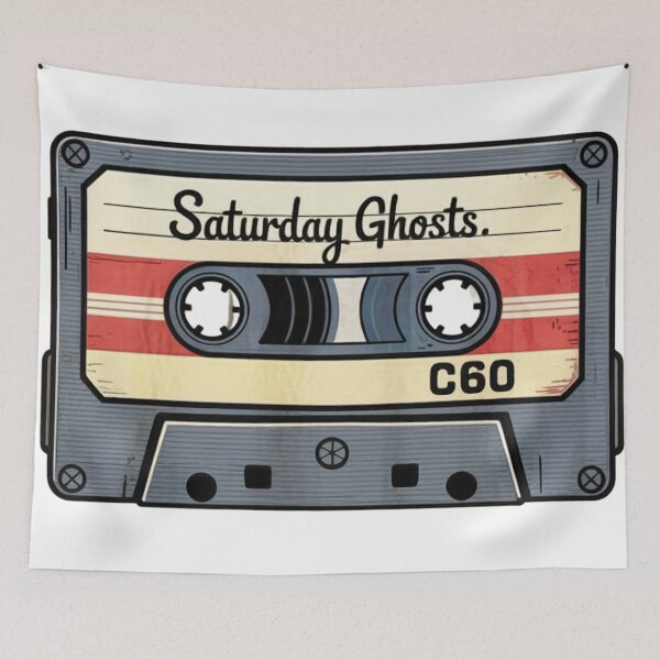 Item preview, Saturday Ghosts – Retro C60 Cassette Tee designed and sold by Random Designs.