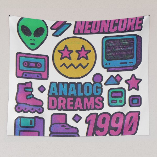 Item preview, Analog Dreams – Neoncore 90s Collage designed and sold by chrisbe-.