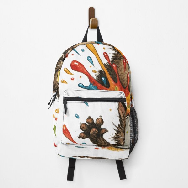 Item preview, Funny Cat in Paint Splash – Cartoon Illustration designed and sold by Parinlada.