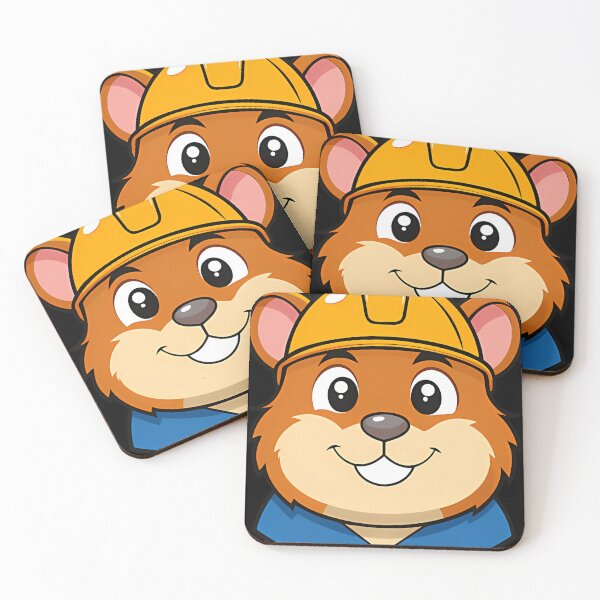 Item preview, cartoon Hamster In Construction Helmet. designed and sold by AccessoryFlee.