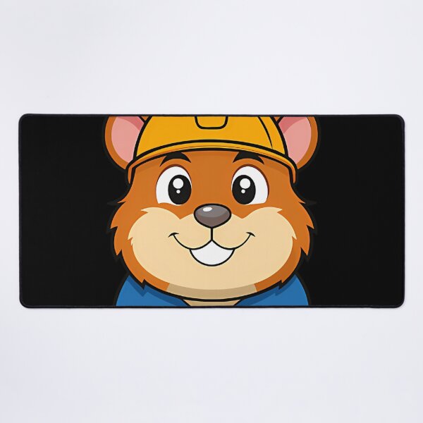 Item preview, cartoon Hamster In Construction Helmet. designed and sold by AccessoryFlee.