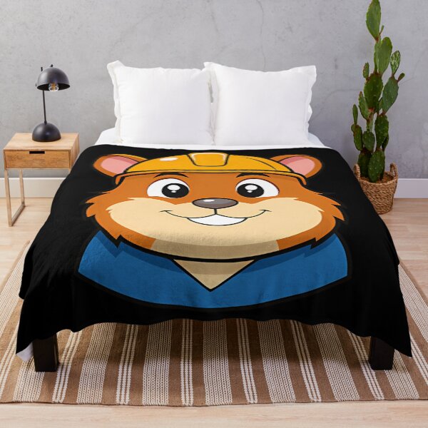 Item preview, cartoon Hamster In Construction Helmet. designed and sold by AccessoryFlee.