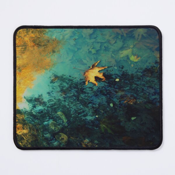 Item preview, Autumn leaf reflection Fall lake photography designed and sold by by-jwp.