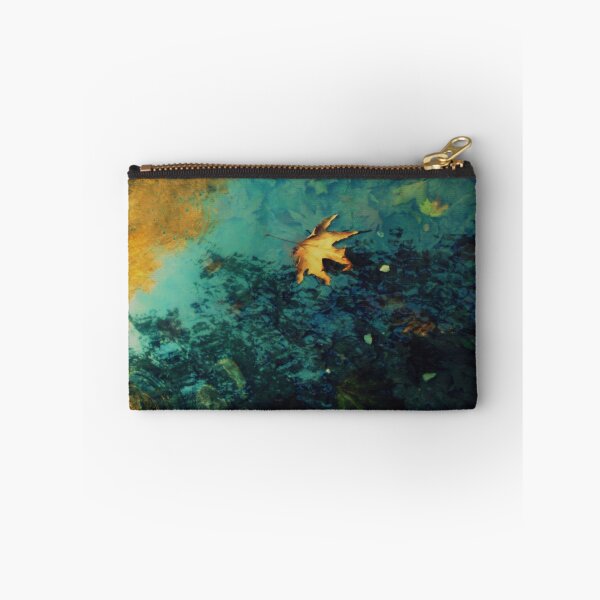 Item preview, Autumn leaf reflection Fall lake photography designed and sold by by-jwp.