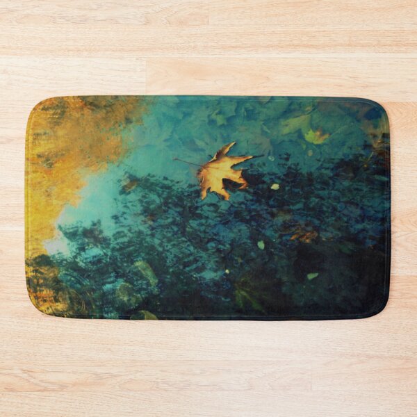 Item preview, Autumn leaf reflection Fall lake photography designed and sold by by-jwp.
