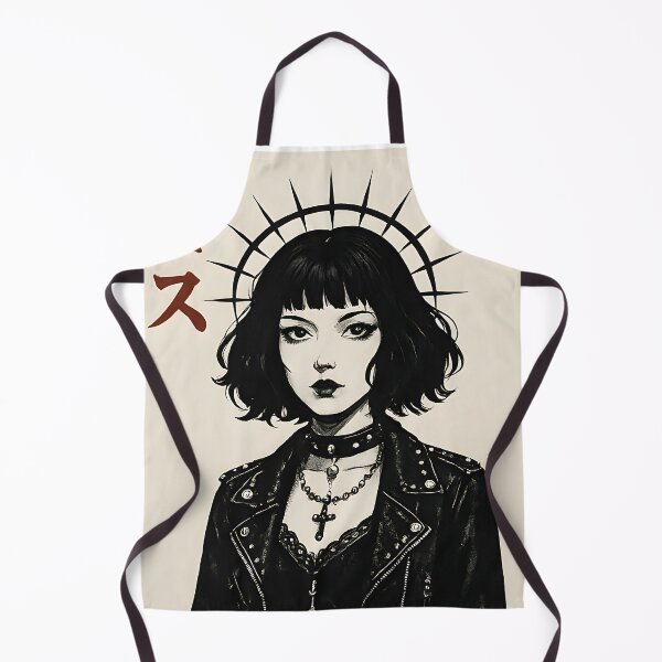 Item preview, Spiked Halo Goth – Japanese Punk Girl Illustration designed and sold by EntropyArts.
