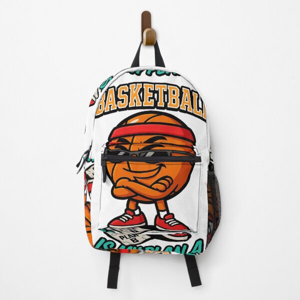 Item preview, Basketball Is My Plan A – Classic Sporty Cartoon Design designed and sold by Designforyou86.