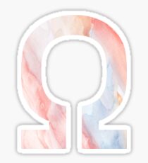 Omega - Greek Letter Sorority Sticker Sticker