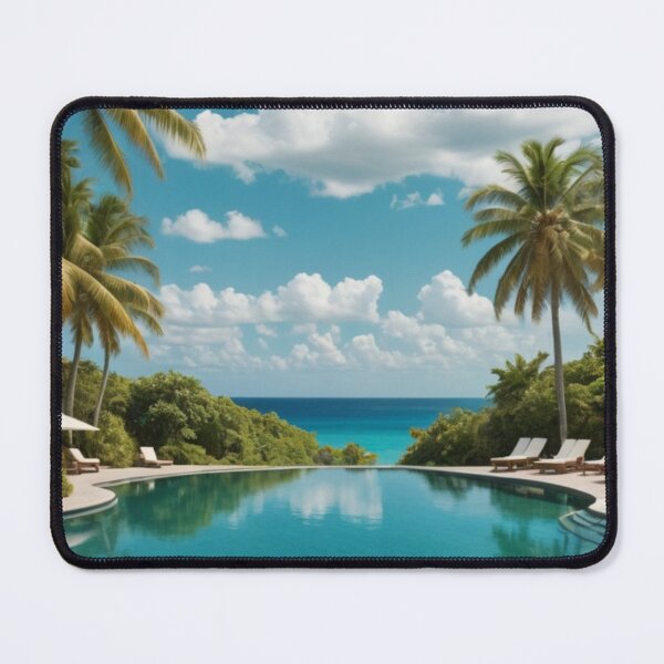 Item preview, Oceanview Oasis – Tropical Resort Poolside Paradise designed and sold by Vida e Arte.