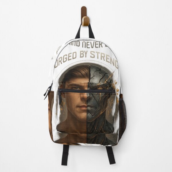 Item preview, Forged by Strength – Metallic Face and Mind Resilience Artwork designed and sold by Designforyou86.