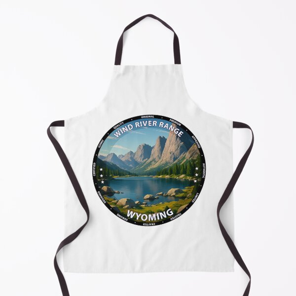 Item preview, Wind River Range Wyoming - Mountain Landscape Travel Poster USA designed and sold by inkNext.
