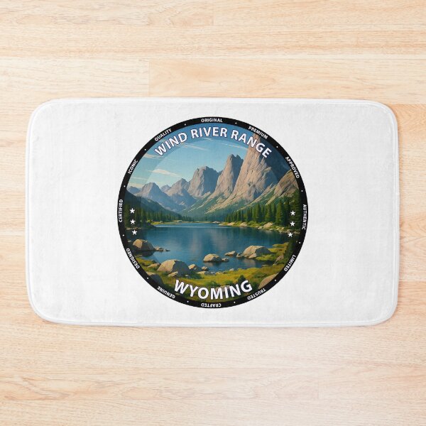 Item preview, Wind River Range Wyoming - Mountain Landscape Travel Poster USA designed and sold by inkNext.