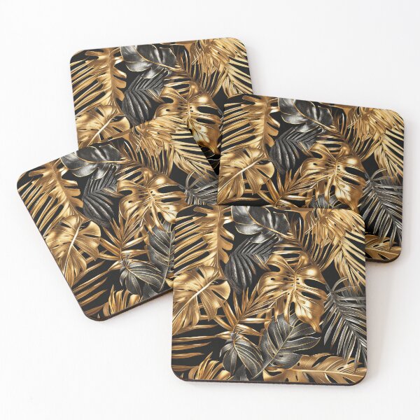 Item preview,  Tropical Gold Leaves Design designed and sold by foxstudio2000.