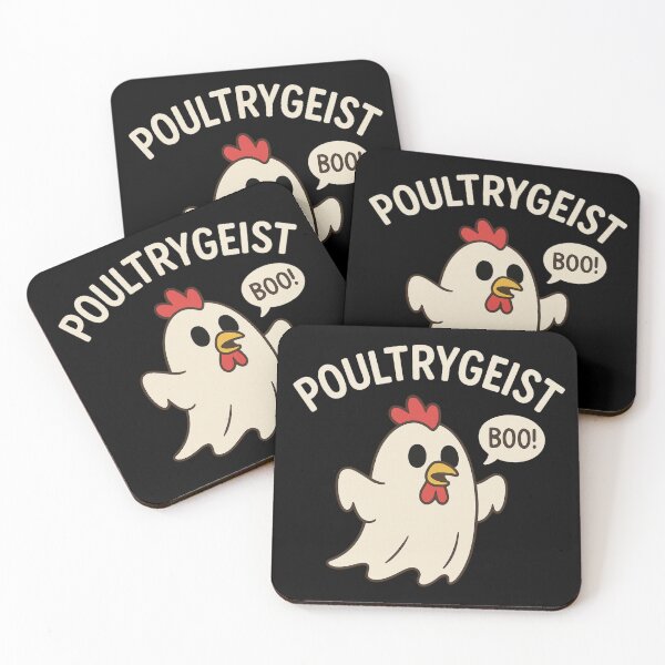 Item preview, Poultrygeist Funny Chicken Ghost Pun Design designed and sold by SlomianyPisarz.