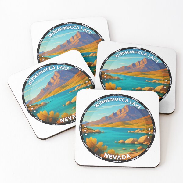 Item preview, Winnemucca Lake Nevada Desert Landscape Travel Poster USA designed and sold by inkNext.