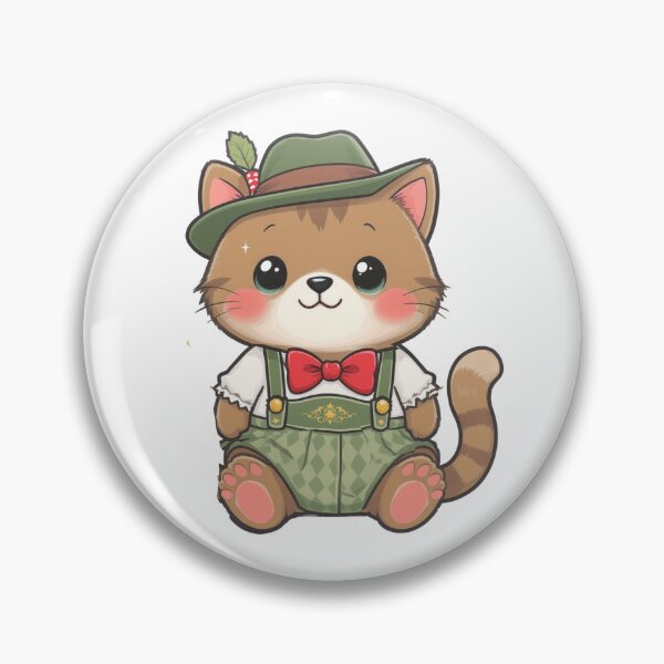 Item preview, cute Oktoberfest dirndl cat designed and sold by LayersDesign.