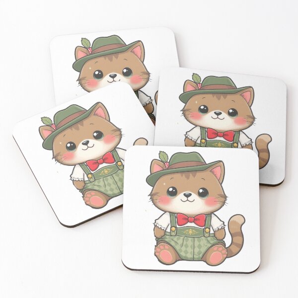 Item preview, cute Oktoberfest dirndl cat designed and sold by LayersDesign.