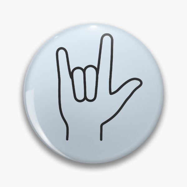 Item preview, Love in Sign Language | ASL Minimal Hand Symbol Design designed and sold by Tarun Bisht.